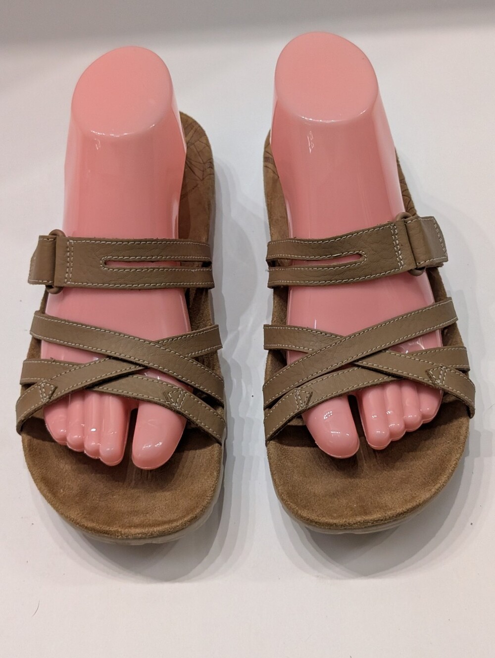 Merrell Women's 8 Sandspur Rose Slide Sandals Tobacco Brown Leather W4
